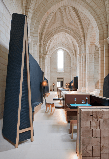 Agencement site touristique - Abbaye de Fontevraud
